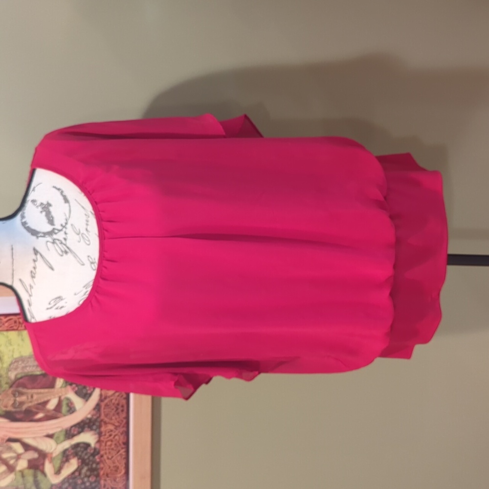 JM Collection Flutter Sleeve Top
